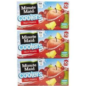 Minute Maid Fruit Punch Coolers, 6.75 oz, 3 ct (Quantity of 4)