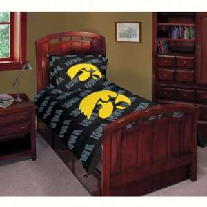    Iowa Hawkeyes Comforter Set   Twin/Full Bed