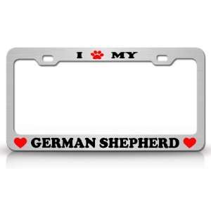  I PAW MY GERMAN SHEPHERD Dog Pet Animal High Quality STEEL 