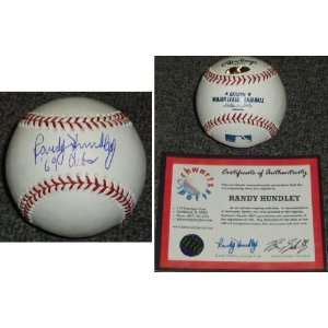  Randy Hundley Signed MLB Baseball w/69 Cubs Sports 
