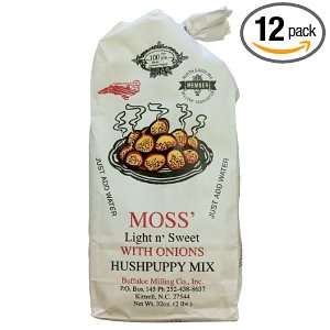 Moss Light n Sweet Hushpuppy Mix with Onions, 32 Ounce Bags (Pack of 