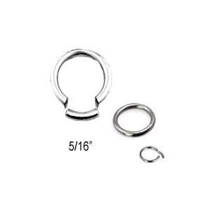  316L Surgical Steel Segment Nose Ring Hoop 5/16   7.9mm 