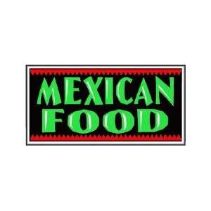 Mexican Food Backlit Sign 15 x 30
