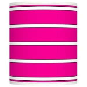  Bold Pink Stripe Giclee Shade 10x10x12 (Spider)