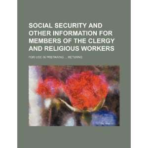  Social security and other information for members of the clergy 