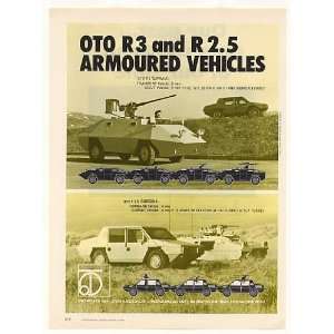  1986 Oto Melara R 3 R 2.5 Armoured Vehicles Print Ad 