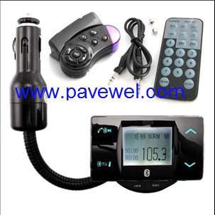 Bluetooth FM transmitter handsfree speakerphone car kit mp3 player 