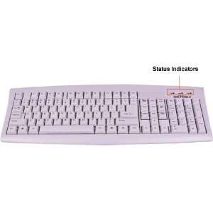  SILVER SEAL White Medical Grade Keyboard with Quick Connect 