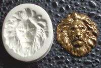 LION HEAD a MANED BEAUTY ~ CNS polymer clay mold mould  