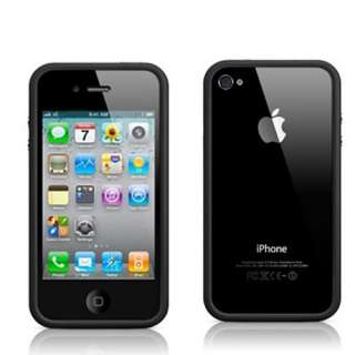 White Bumper Frame Case for Apple iPhone 4S CDMA 4G TPU Silicone W 
