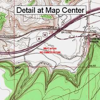  USGS Topographic Quadrangle Map   McCartys, New Mexico 