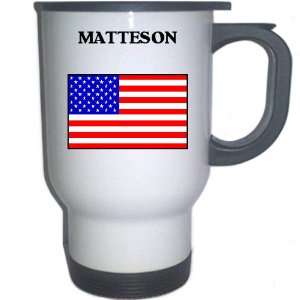  US Flag   Matteson, Illinois (IL) White Stainless Steel 