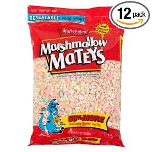 Malt O Meal Marshmallow Mateys« (50% More), 21 Ounce Bag (Pack of 12)