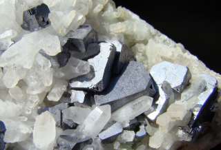 Aesthetic GALENA crystals on Quartz Cluster   Madan  