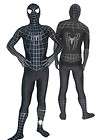 Black Suit Spiderman Hero Catsuit Costumes~Stock Size:S,M,L,XL,XXL