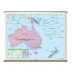  Universal Map 2852327 Australia Essential Wall Map Roller 