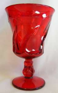 Fostoria Jamestown Footed Water Goblet / Tumbler Ruby  