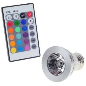   lumen 6500k Rgb Multicolored Ir Remote Control Light Bulb (Ac 85~265v
