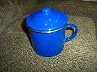 ENAMEL 16 OZ MUG WITH COVER GREAT FOR CAMPING