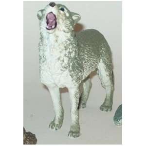  4.5 Grey Wolf Animal Replica Figurine Toy Toys & Games