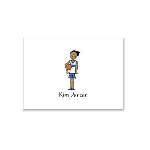  African American Basketball Girl Thank You Note Health 