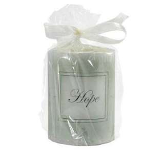 LOVE or HOPE or FAITH Ivory Inspirational 4 Flameless Candle  
