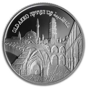  2010 Israel Akko Proof Silver 2 NIS Coin (w/box & CoA 