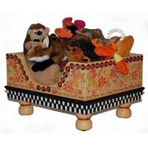  Garden Party Hand Painted Toy Box: Toys & Games