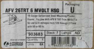 New Lithonia AFV 26TRT 6 MVolt HSG Compact Downlight  