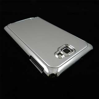 NEW Deluxe Samsung Galaxy Note I9220 N7000 Hard Case Cover Silver NEW 