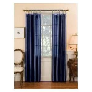  JCPenney Lisette Voile Tab Top Curtain Set Navy 84L: Home 