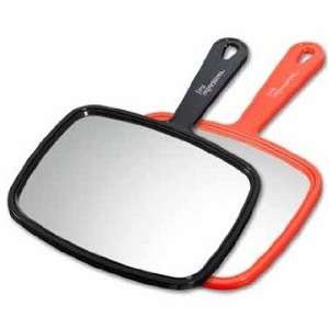  Salon Hand Mirrors, Single Sided, No magnification, Red 