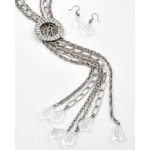  Exquisite Long Silver with Clear Crystal Rhinestones Multi 