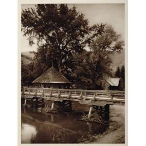  1926 Bridge Jezero Bosnia and Herzegovina Photogravure 