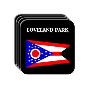  US State Flag   LOVELAND PARK, Ohio (OH) Set of 4 Mini 