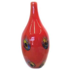  Murano art glass Tall Vase  eye vase long neck A52: Home 