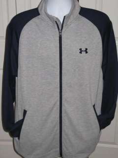 Mens Under Armour Full Zip Cold Gear Training Crew Jacket Size LARGE 