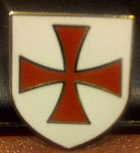 Knight Templar Shield Lapel Pin  
