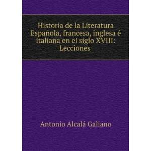 Historia de la Literatura EspaÃ±ola, francesa, inglesa Ã© italiana 
