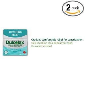  Dulcolax Stool Softener, 2x 100 Liquid Gels Health 