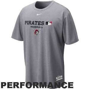  Nike Pittsburgh Pirates Ash MLB Dri FIT Team Issue 