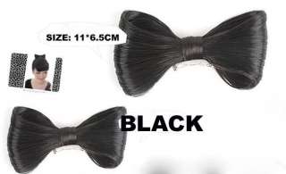 New CHIC Lady GaGa Bow Wig Barrette HairClip 2 Colors  