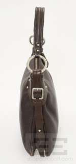 Kenneth Cole Brown Pebbled Leather Shoulder Bag  