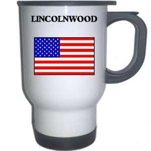  US Flag   Lincolnwood, Illinois (IL) White Stainless 