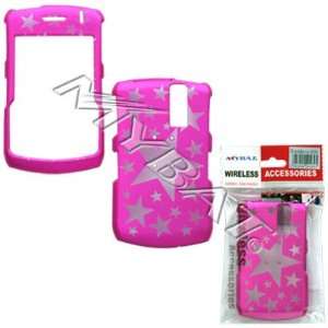 Blackberry 8300, 8310, 8330 Illusion Stars (Hot Pink) Phone Protector 