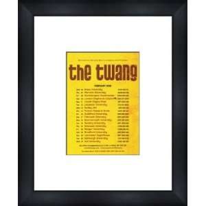  TWANG UK Tour 2008   Custom Framed Original Ad   Framed 