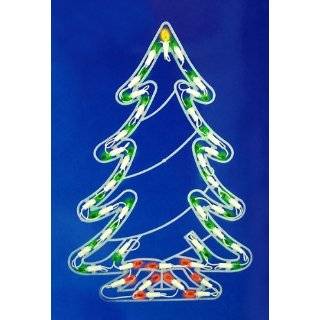 4 Multi Color LED Light Show Cone Christmas Tree Lighted 