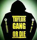 Taylor Gang Or Die Hoodie Sweat Shirt Wiz Khalifa Sweatshirt Yellow 