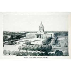  1915 Print Manitoba Legislative Building Parliament 