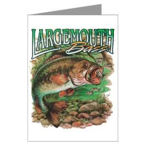  Greeting Card Largemouth Bass 